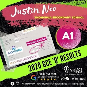 2020 GCE O Level Ace Your POA Results Justin Neo